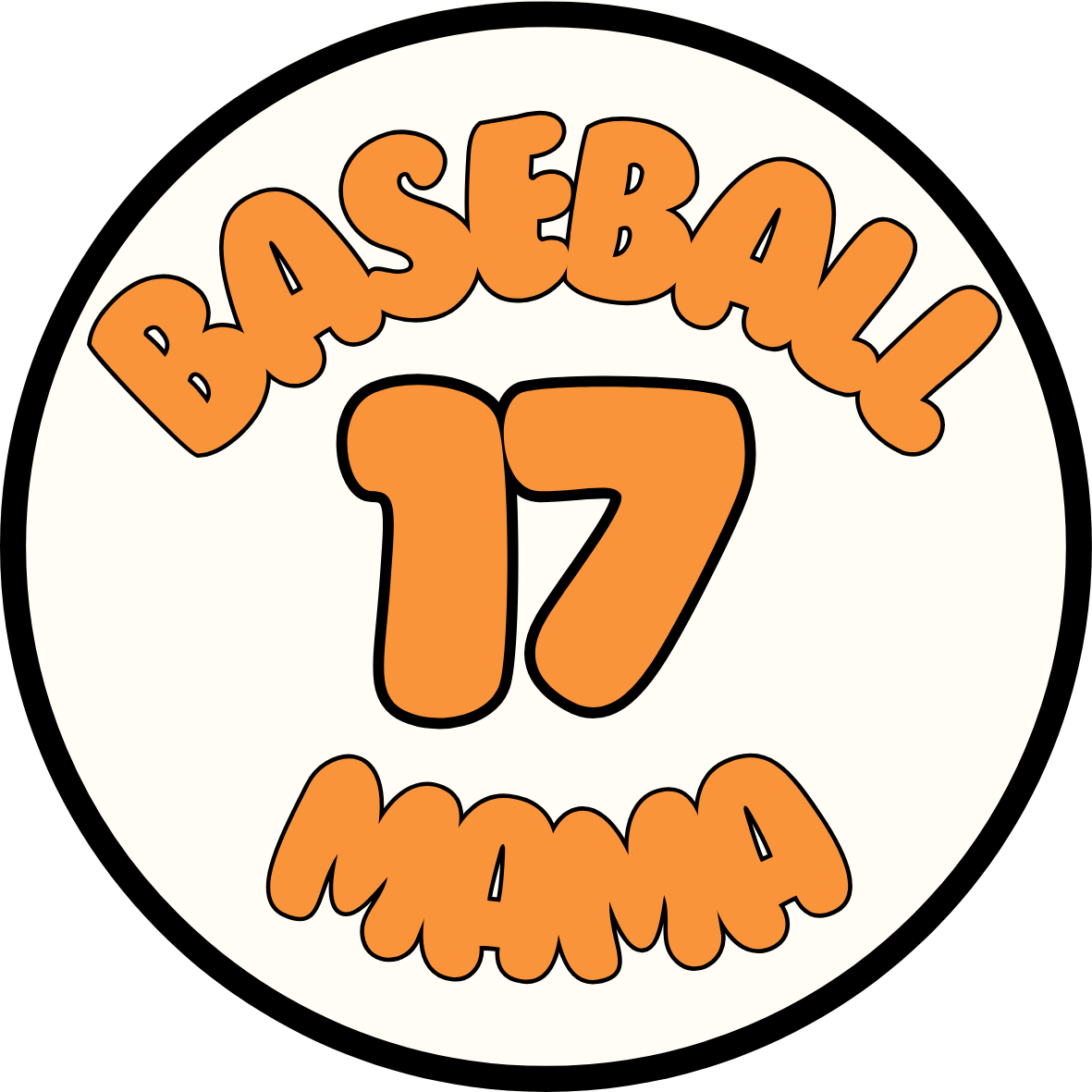 Baseball Mama Bubble Button
