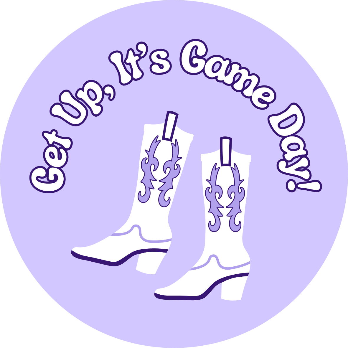 Get Up, It's Game Day Button
