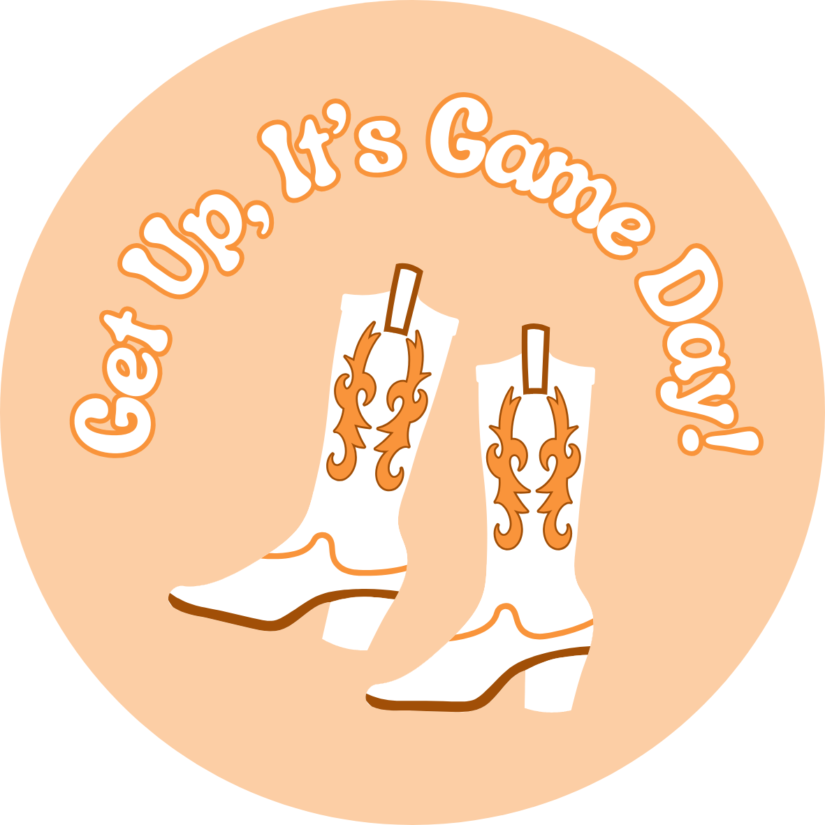 Get Up, It's Game Day Button