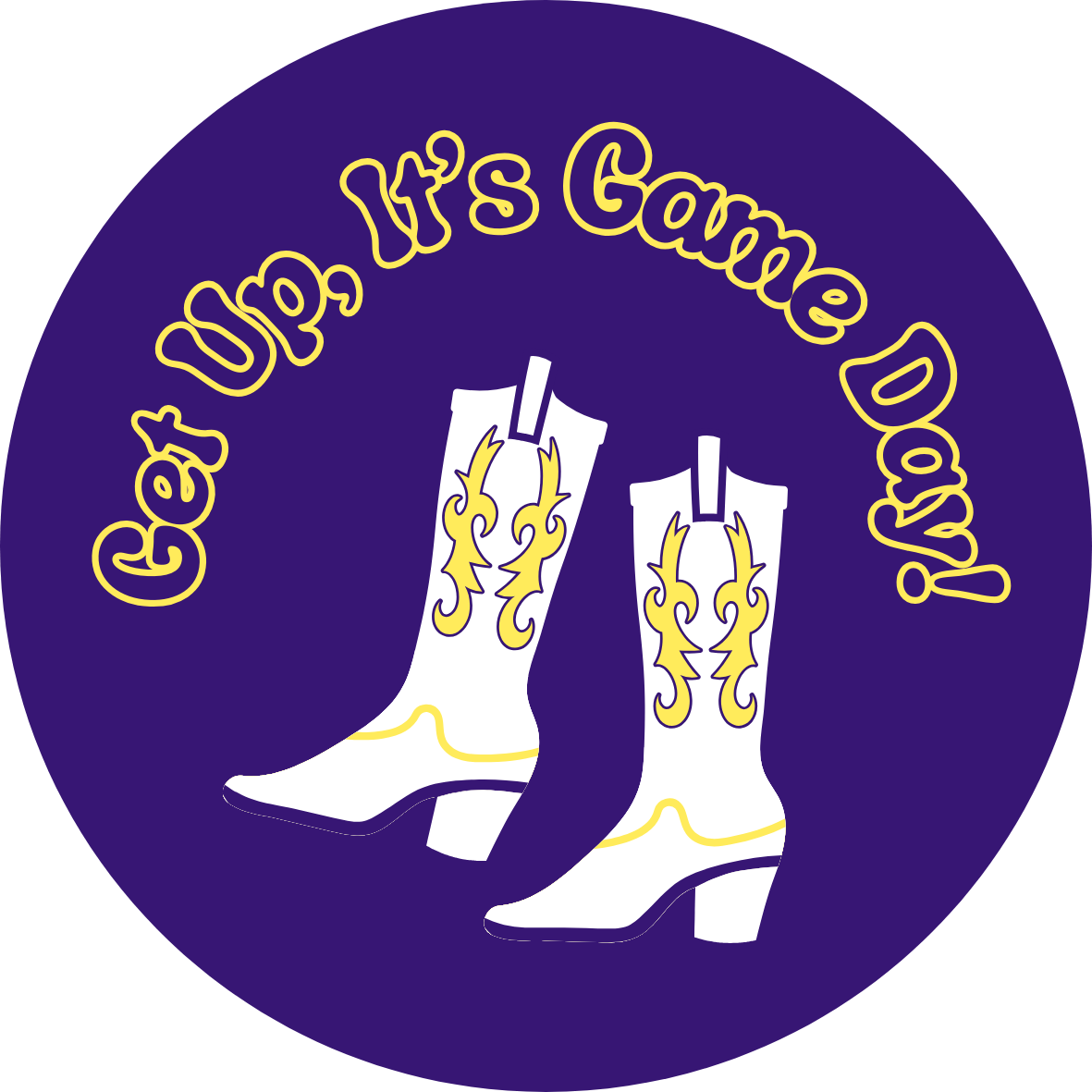 Get Up, It's Game Day Button