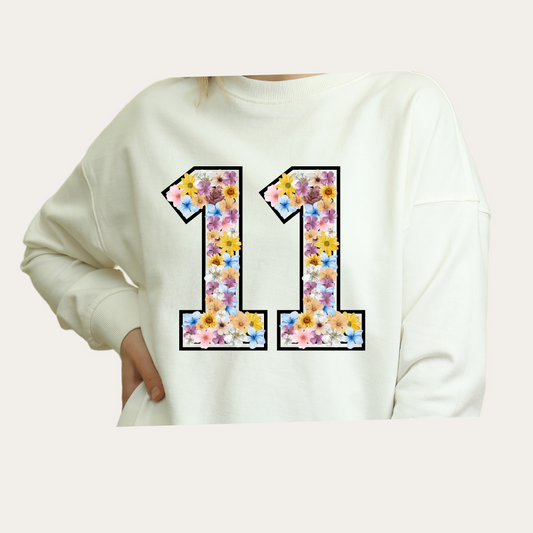 Flower Number Crewneck