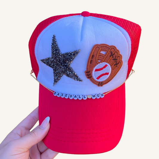 Baseball Mom Trucker Hat