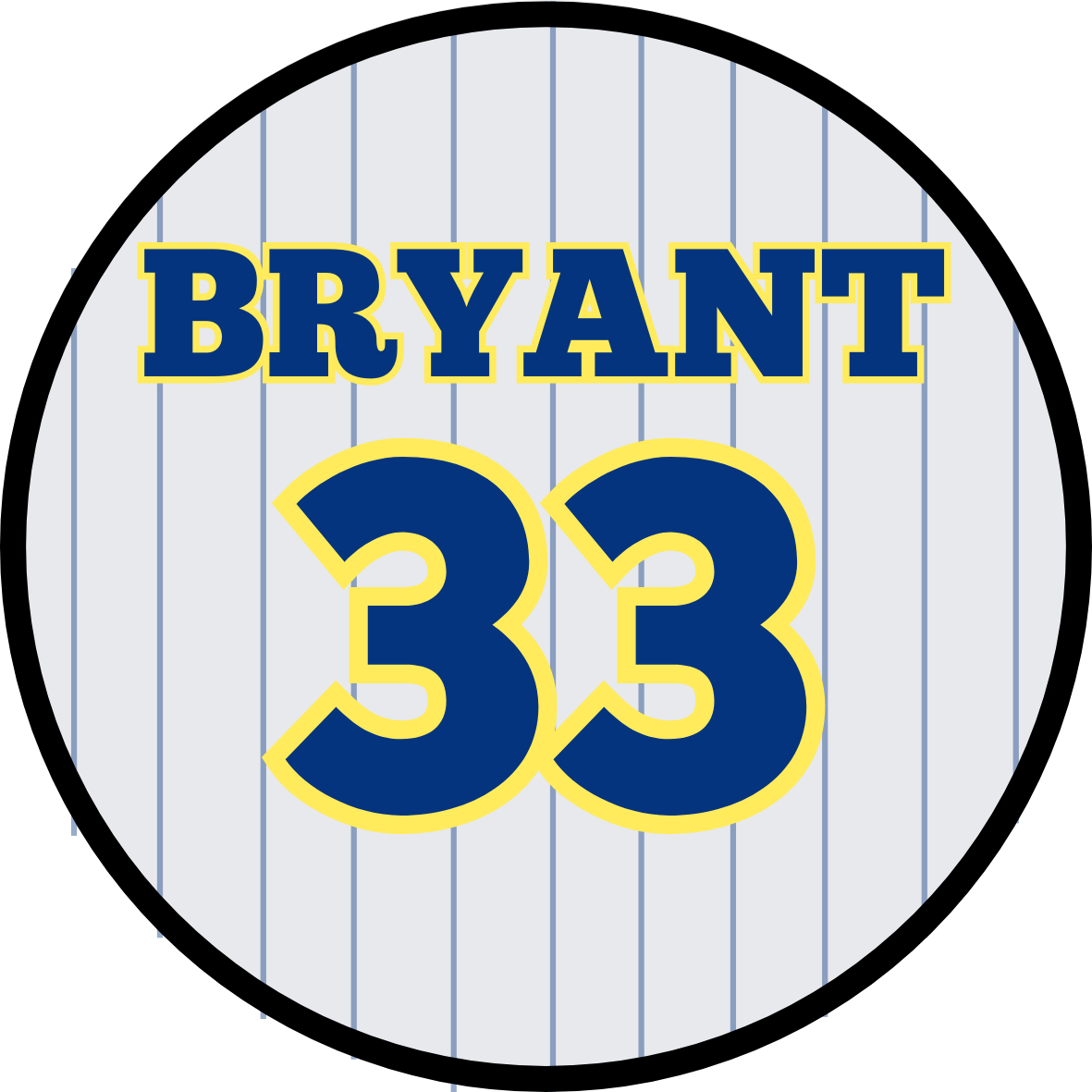 Pinstripe Jersey Button