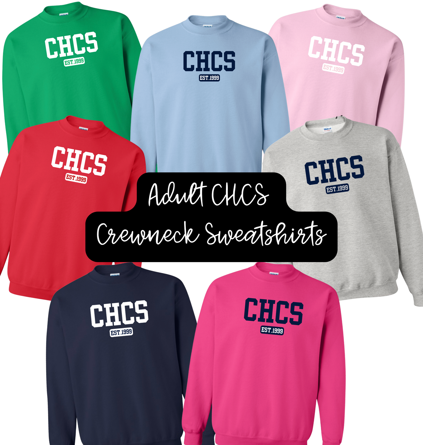 Adult CHCS Crewneck Sweatshirts