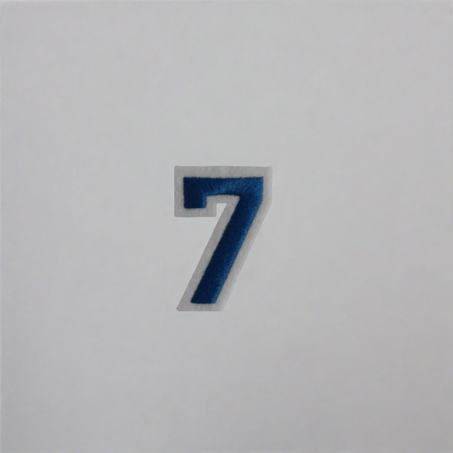 Blue Number Patches