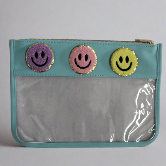 Smiley Face Clear Pouch