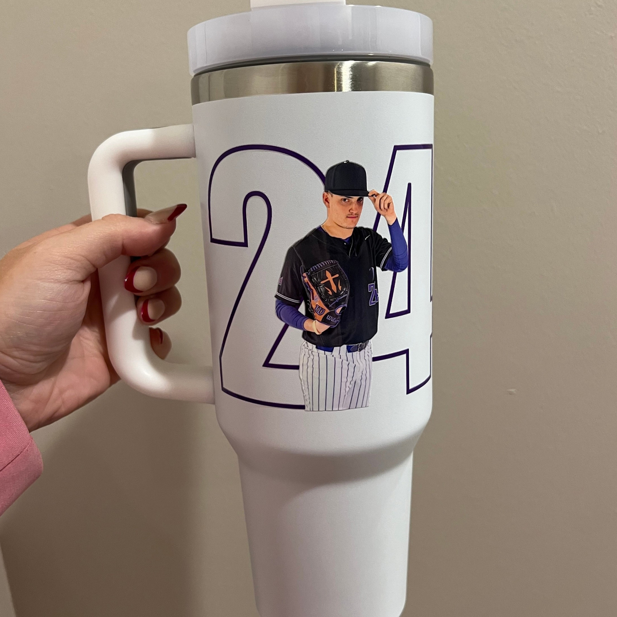 Personalized All Star Photo Tumbler